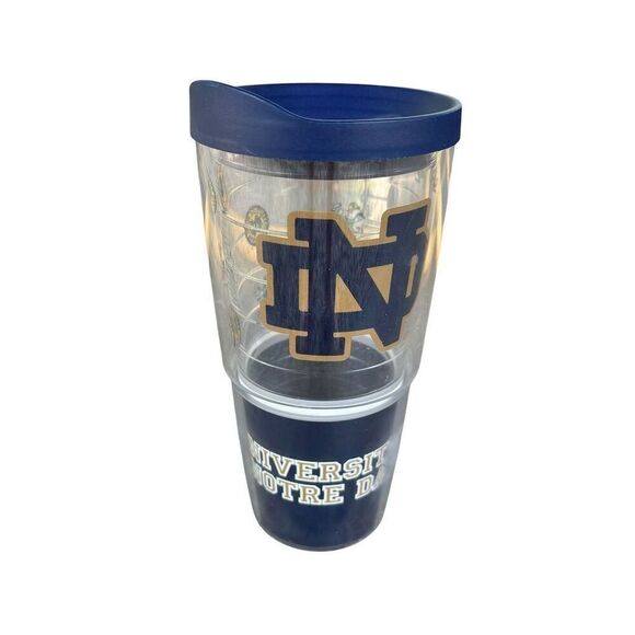 Tervis 24 oz Tumbler University of Notre Dame Fighting Irish w/ Lid - Picture 1 of 5